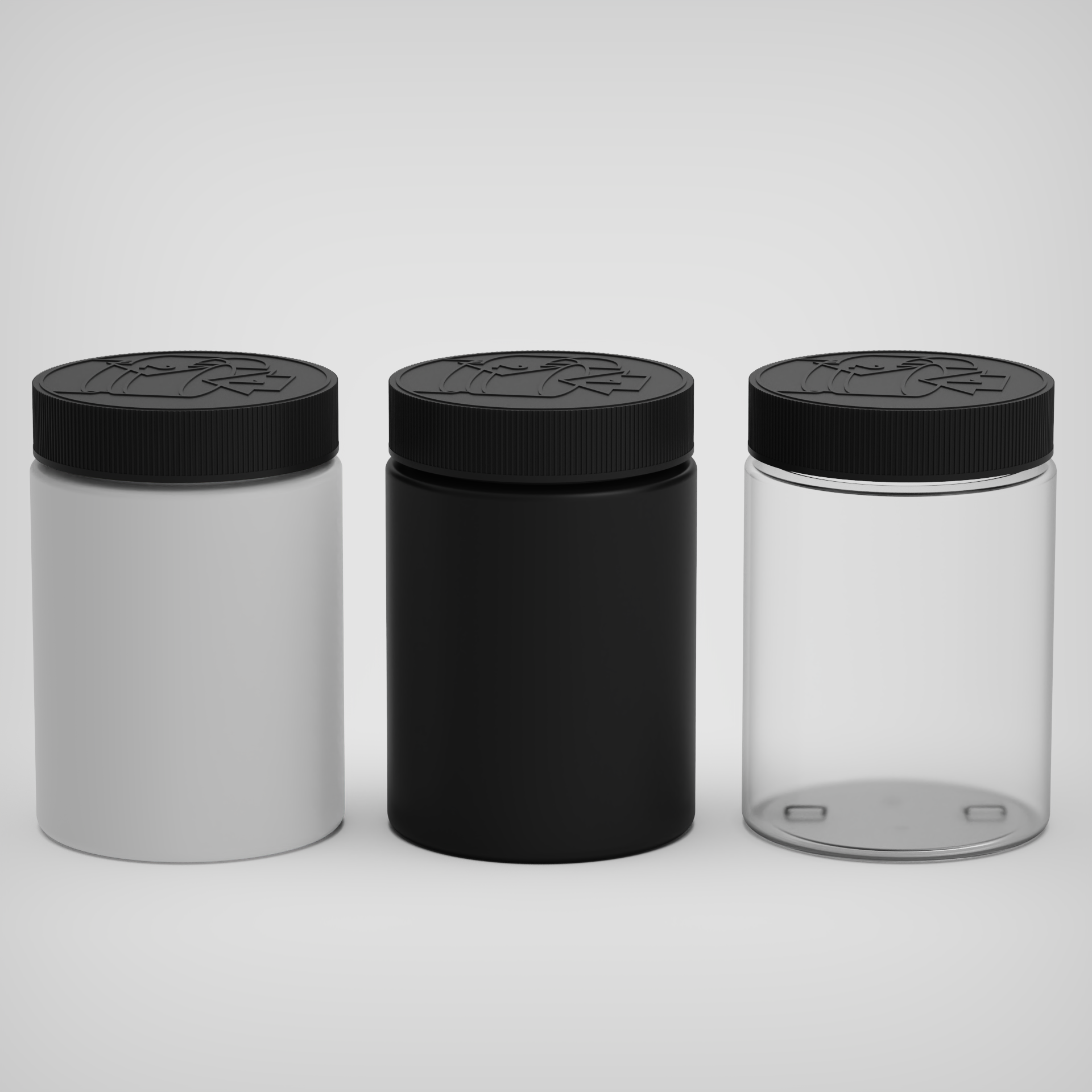 CR PET Plastic Jar 300cc